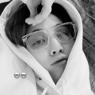 🌙 emoji bw jeonghan @stckheavn Telegram sticker 2 of 15