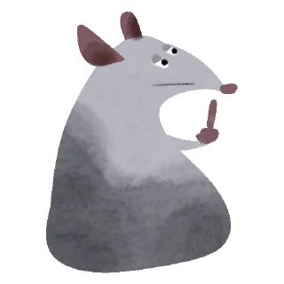 🖕 emoji Да, я крыса ||| @rsvt_art Telegram sticker 22 of 35