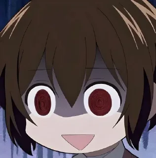 😨 emoji Бродячие псы @anime_stickerr Telegram sticker 11 of 20