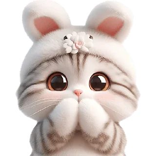 🤭 emoji Мяу-кролик @Nyasticks Telegram sticker 20 of 42
