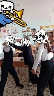 👹 emoji UnderTale school Telegram sticker 7 of 38