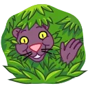 👋 emoji Black Panther Telegram sticker 5 of 15