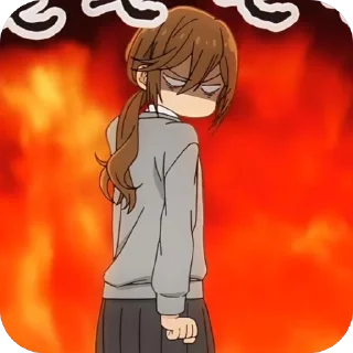 😑 emoji horimiya❤️ Telegram sticker 15 of 52