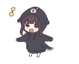 🎼 emoji Куруми чан @nyasticks Telegram sticker 21 of 25