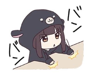 😠 emoji Куруми чан @nyasticks Telegram sticker 8 of 25