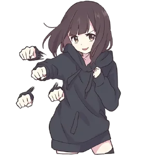 👊 emoji Куруми-чан 2 @nyasticks Telegram sticker 10 of 41