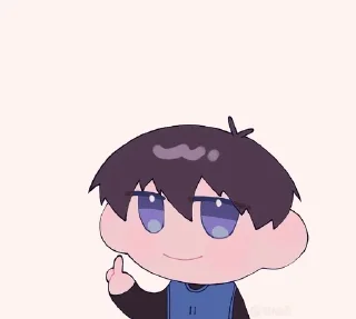 🖕 emoji isagi :3 cr: @otpmaireal_455 Telegram sticker 14 of 14