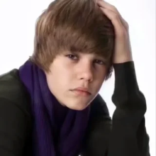 😔 emoji Justin Bieber Telegram sticker 5 of 16