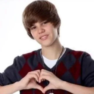 ❤️ emoji Justin Bieber Telegram sticker 16 of 16