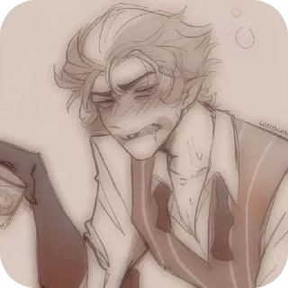 👄 emoji БОЛЬШЕ ⇨ @CLOOBHUB ЛЮЦИФЕР ОТЕЛЬ ХАЗБИН HAZBIN ТГ Telegram sticker 21 of 38