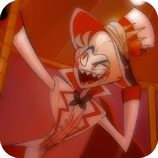 👍 emoji БОЛЬШЕ ⇨ @CLOOBHUB ЛЮЦИФЕР ОТЕЛЬ ХАЗБИН HAZBIN ТГ Telegram sticker 8 of 38