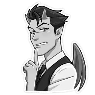 🔥 emoji Дьявол @kungrl @stickers_vk Telegram sticker 5 of 48