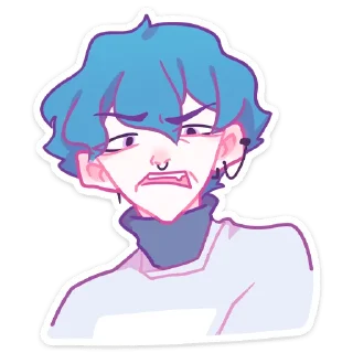 😒 emoji Малиновый Джем @TgSticker Telegram sticker 6 of 50