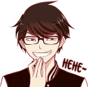 😏 emoji That One Guy With Glasses. :: @line_stickers Telegram sticker 14 of 40