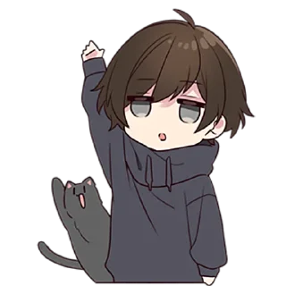 🙋‍♀ emoji Менхера-кун 6 @nyasticks Telegram sticker 7 of 41