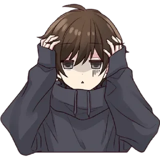 😨 emoji Менхера-кун 15 @manabe_bx Telegram sticker 15 of 39