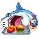 🍔 emoji It's a Shark! Telegram sticker 6 of 40