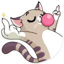 🖕 emoji Katie Cat Telegram sticker 12 of 31