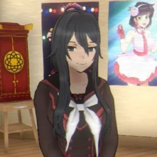 😏 emoji Ayano <3 yandere simulator Telegram sticker 7 of 8
