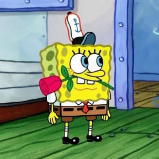 🌹 emoji Cute SpongeBob💋🧽 Telegram sticker 7 of 68