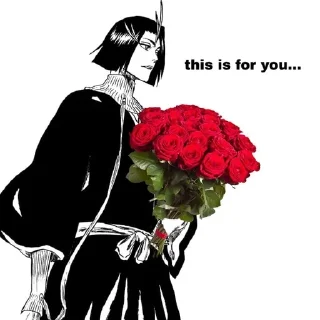 Sticker from Bleach a rose