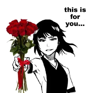 🌹 emoji Bleach a rose Telegram sticker 10 of 25