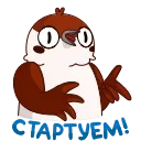 😉 emoji Воробушек Чирик :: @stickroom Telegram sticker 6 of 20