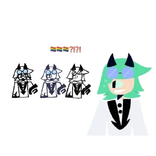 ⁉ emoji Чарли. @Prostoi_chel_717 Telegram sticker 8 of 14
