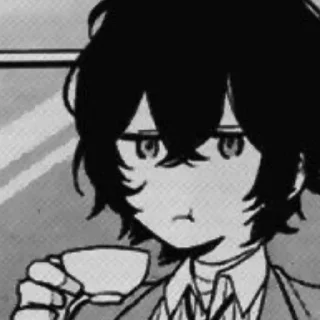 ☠️ emoji Dazai Osamu. Telegram sticker 24 of 51