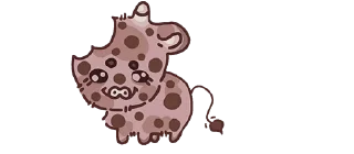 🥠 emoji 💜 cows-2 @moolokobot Telegram sticker 14 of 119