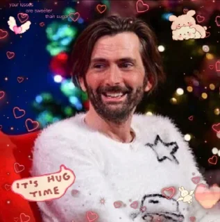 ☺️ emoji David Tennant🤍. Telegram sticker 6 of 42