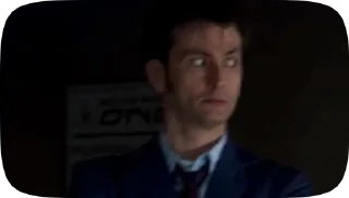 😬 emoji Doctor Who. Ten Telegram sticker 17 of 50
