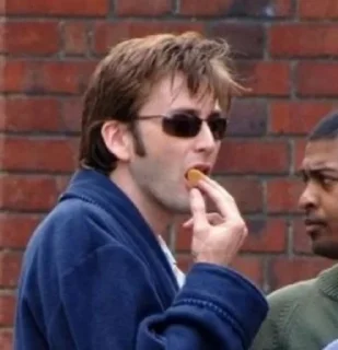 😋 emoji David Tennant🤍. Telegram sticker 20 of 42