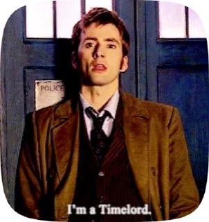Sticker from Doctor Who. Ten. 3.0