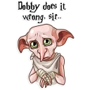 😔 emoji Dobby Telegram sticker 8 of 20