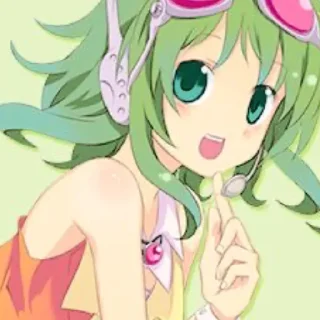 😺 emoji 💚gumi megpoid💚 Telegram sticker 14 of 14