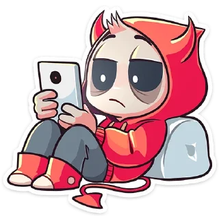 🙄 emoji Нимб и рожки (@TgSticker) Telegram sticker 22 of 48