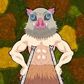 🐗 emoji ↺∘𝐼𝑛𝑜𝑠𝑢𝑘𝑒∘↻ @anime_stikers3 Telegram sticker 24 of 95