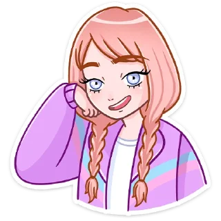 😕 emoji Эмили :: @stickroom Telegram sticker 8 of 48
