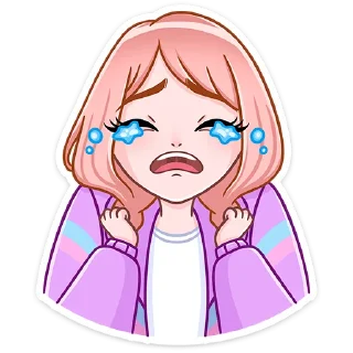 😭 emoji Эмили :: @stickroom Telegram sticker 10 of 48