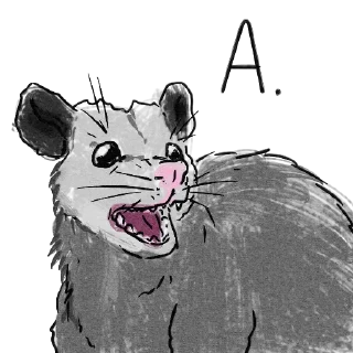 🗣 emoji Опоссум (@artstriks) Telegram sticker 8 of 15