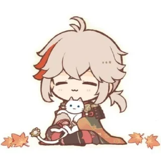 🥰 emoji Kaedehara Kazuha the best Telegram sticker 11 of 80