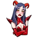 😢 emoji Miss Devil Telegram sticker 8 of 26