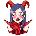 😊 emoji Miss Devil Telegram sticker 6 of 26