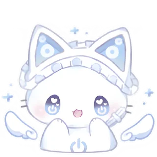 🤩 emoji Ангел Чиронеко @Nyasticks Telegram sticker 5 of 25
