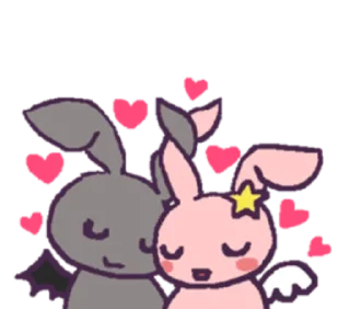 ☁️ emoji ໒  ангел и демон ┄ @bryrin ₊   ˚ Telegram sticker 14 of 37