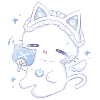 ❌ emoji Ангел Чиронеко @Nyasticks Telegram sticker 23 of 25