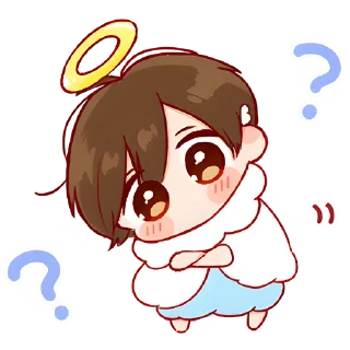 🤨 emoji Ангел/демон кун @Nyasticks Telegram sticker 15 of 33