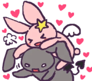 ☁️ emoji ໒  ангел и демон ┄ @bryrin ₊   ˚ Telegram sticker 8 of 37