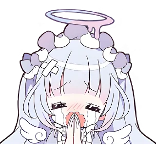 🙏 emoji Плакса-ангел @Nyasticks Telegram sticker 22 of 41